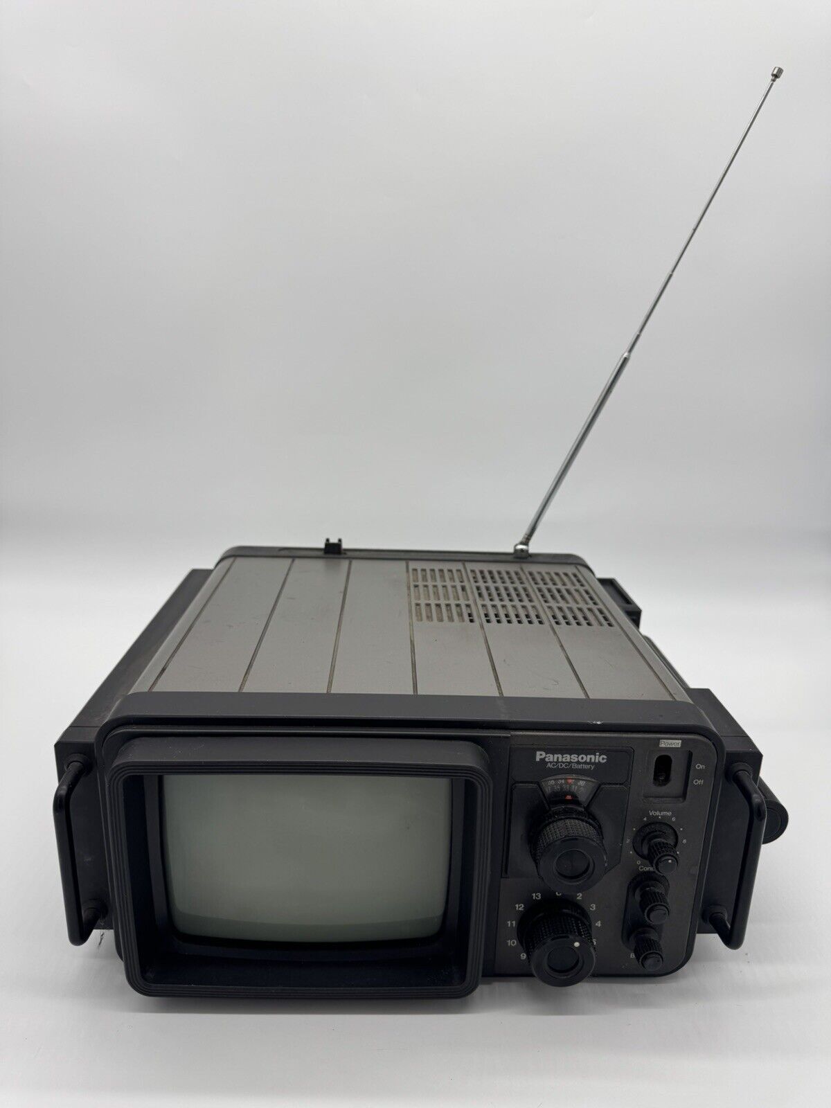 Vintage Panasonic TR-707A Black AC/DC Wireless Solid State Portable TV