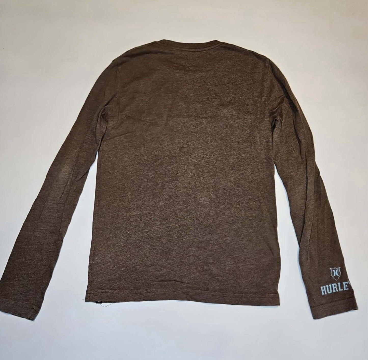 Hurley Brown Long Sleeve Logo T-Shirt Mens Small