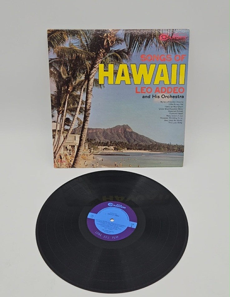 Leo Addeo & His Orchestra Songs Of Hawaii Vinyl Record 1963 RCA Camden CAS-759