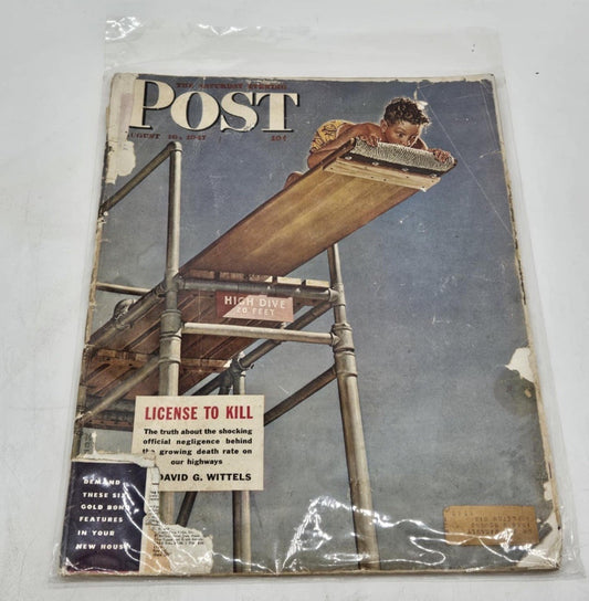 1947 AUG 16 THE SATURDAY EVENING POST MAGAZINE - NORMAN ROCKWELL COVER - SP 5772