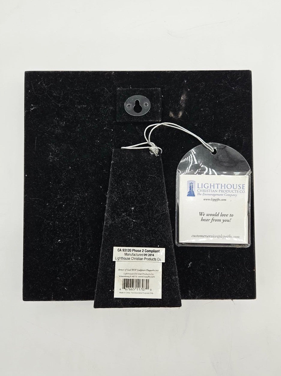 Armour of God Moments of Faith Sculpture Plaque ~ Light Christian Products