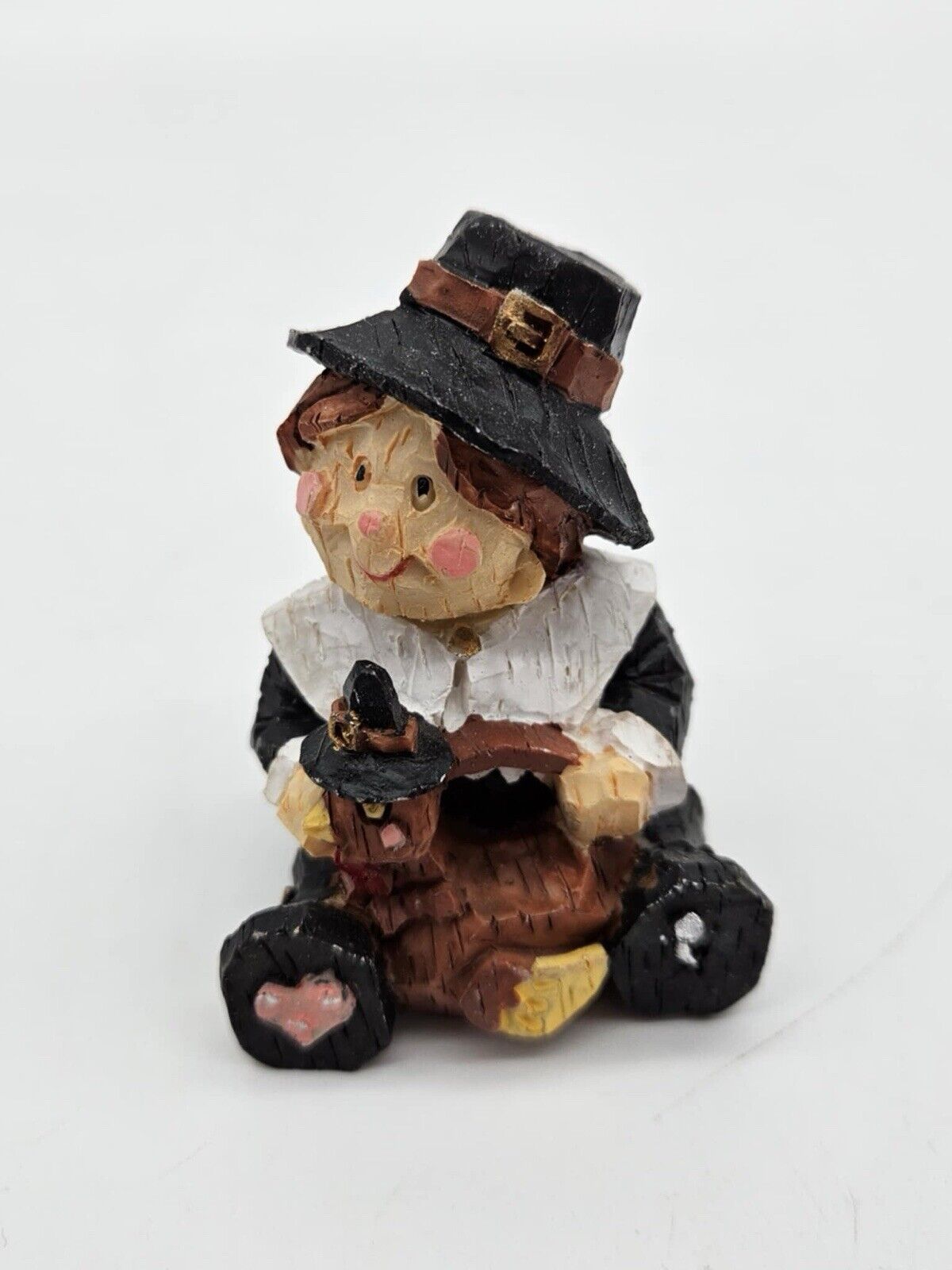 Fall Autumn Harvest Decor - Pilgrim Shelf Sitter