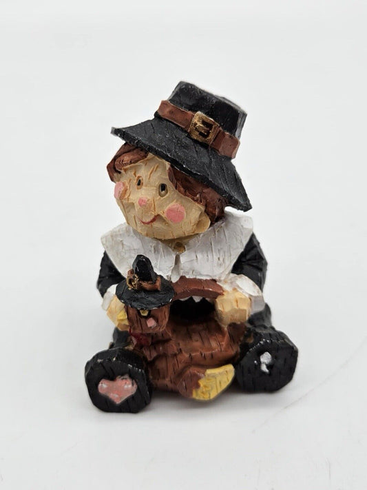 Fall Autumn Harvest Decor - Pilgrim Shelf Sitter
