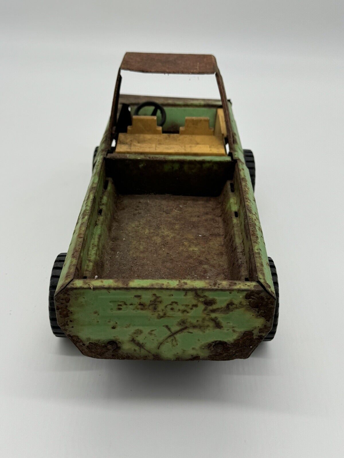 Vintage Buddy L Pressed Steel Green Pickup 13.5” Toy Truck Part No 1-3667 006