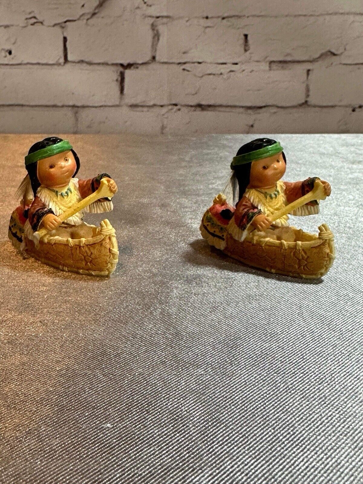 2 Enesco Friends of the Feather Maiden Voyage 1998  Canoe Native American VCFG