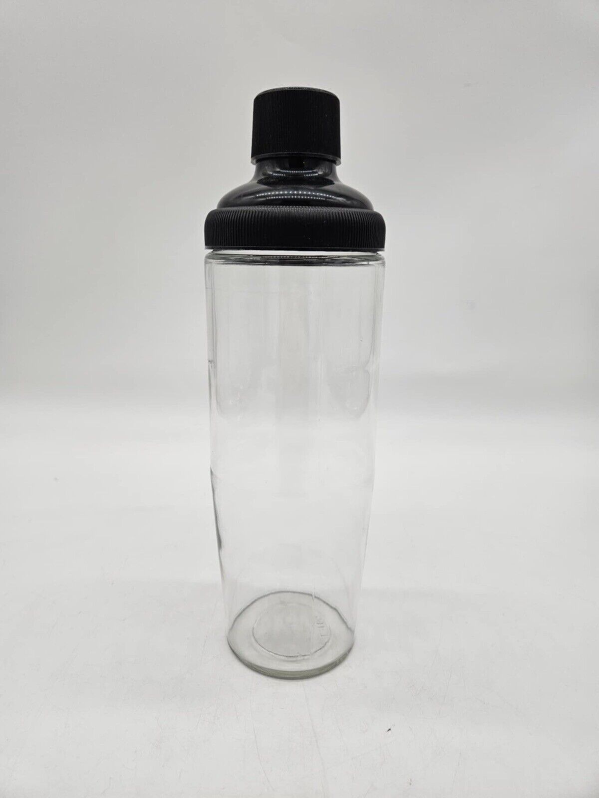 Mid-Century Crown Royal MARTINI Cocktail Shaker with 4 Vintage 1950's Martini Gl