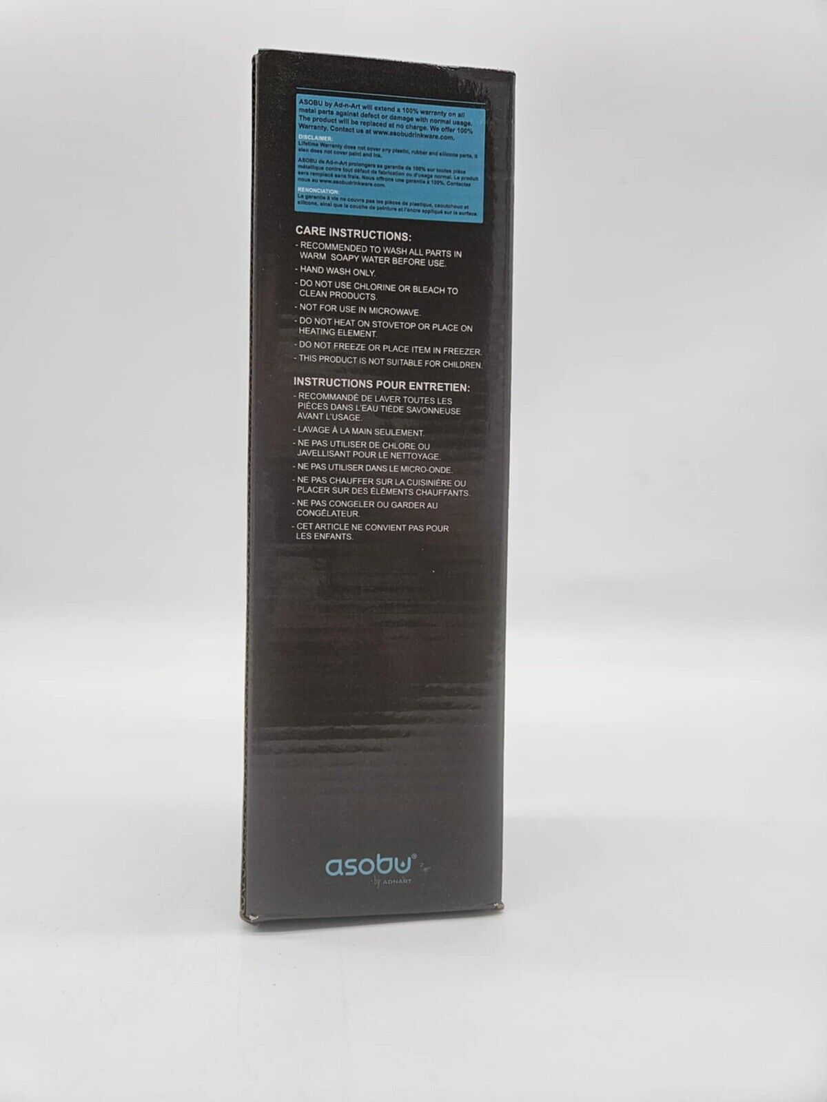 CENTRAL PARK Stainless Steel Water Bottle 17oz 500ml Vacuum Insulated