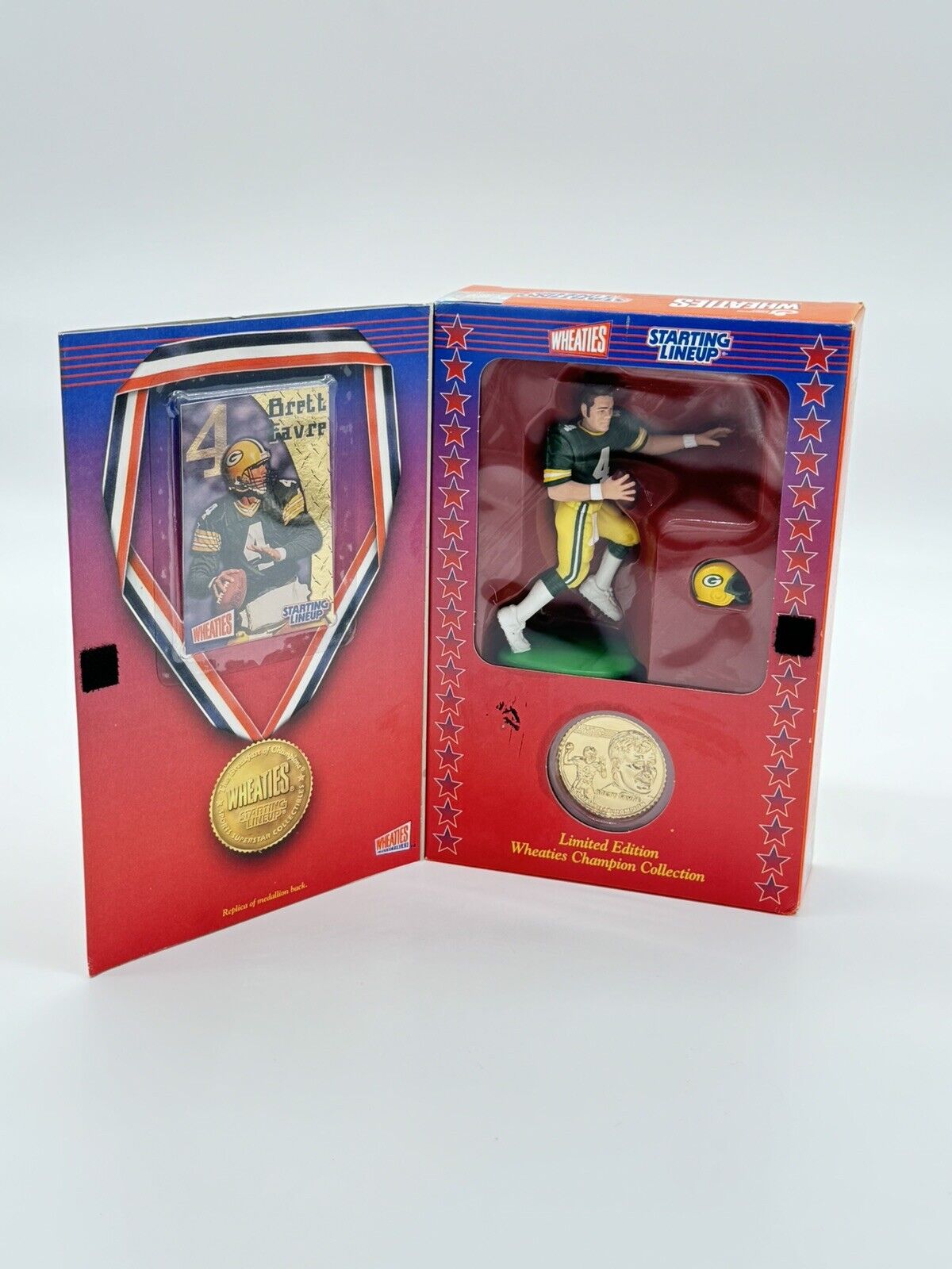 NFL Football Green Bay Packers Brett Favre Starting Lineup Figure Wheaties Box