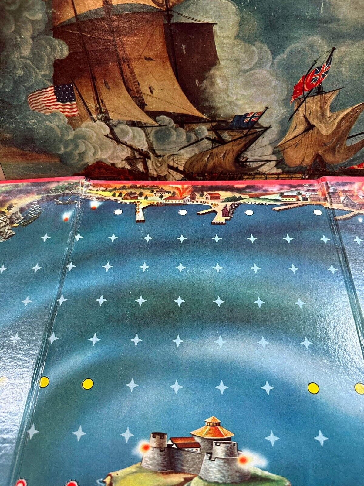 VTG American Heritage Broadside Board Game Milton Bradley COMPLETE VGM