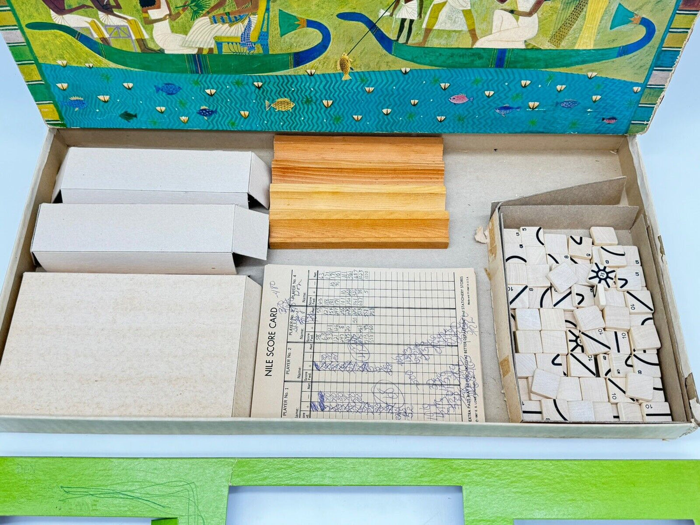 RARE Vintage 1967 The Nile Ancient Strategy Board Game Lowe Egypt COMPLETE