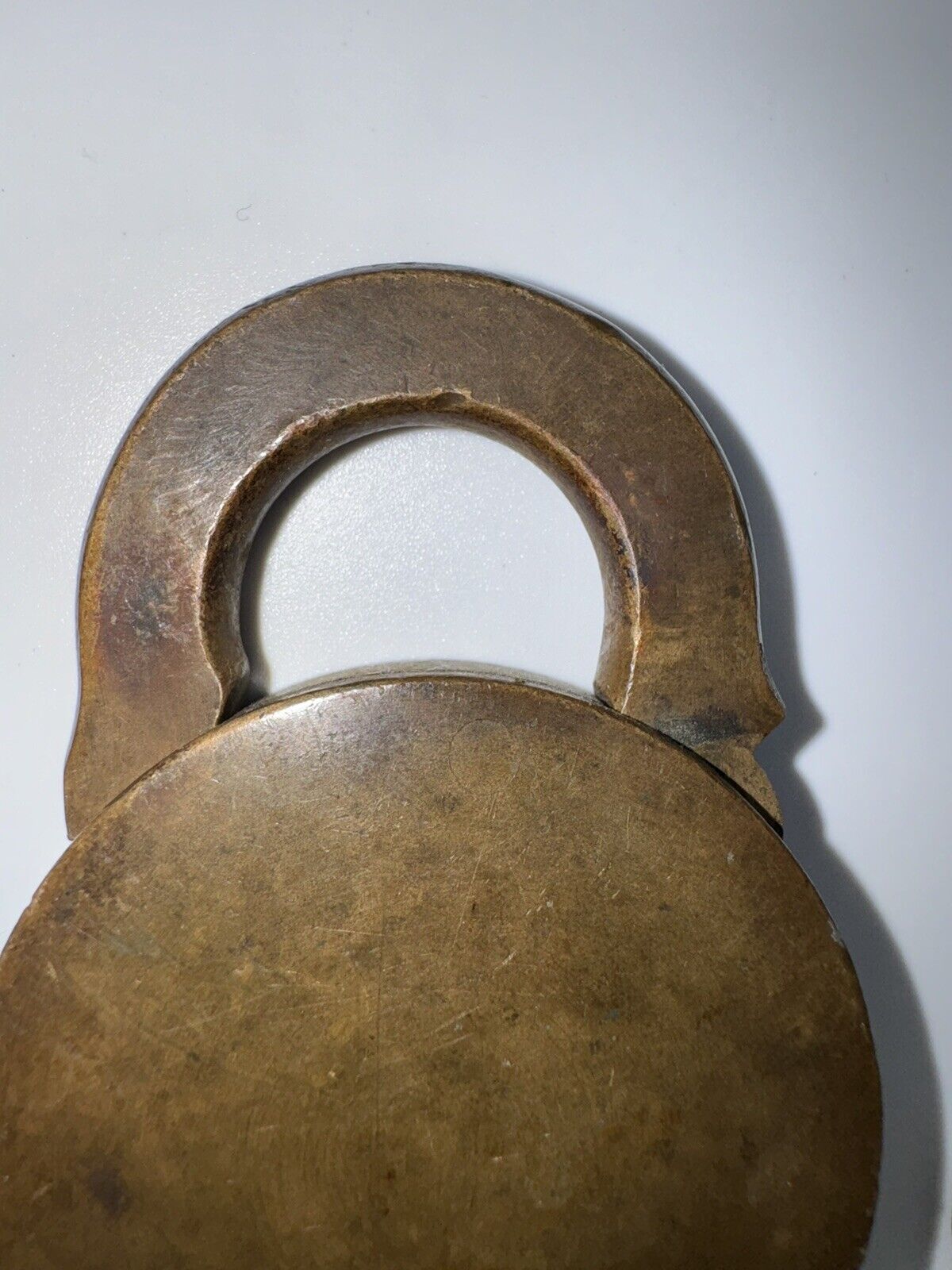Vintage Ames Sword Co Brass Padlock with Key 1884 Victorian Era FNF