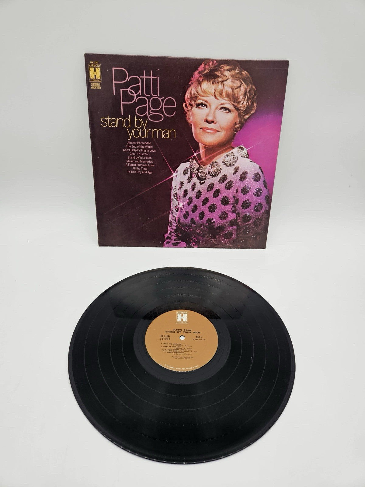 PATTI PAGE STAND BY YOUR MAN HS-11381 LP VINYL RECORD