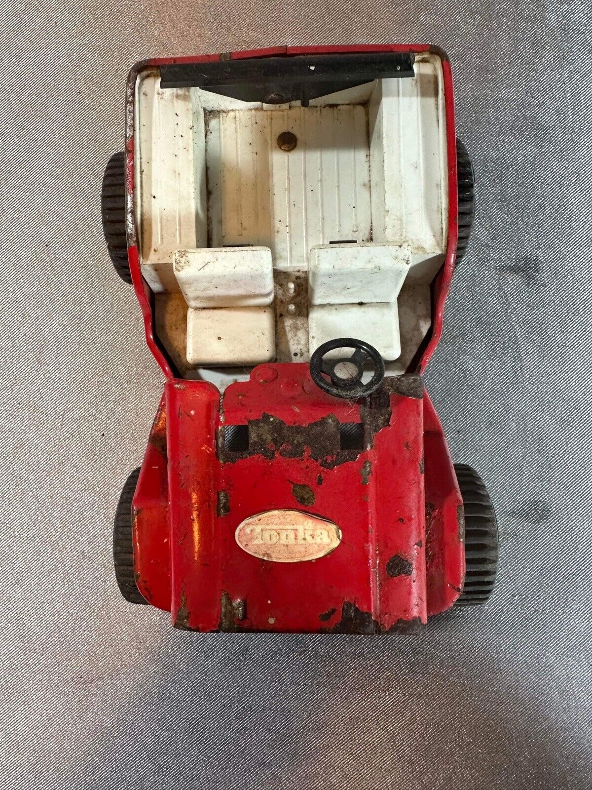 Tonka Press Steal Red Jeep Parts or Repair