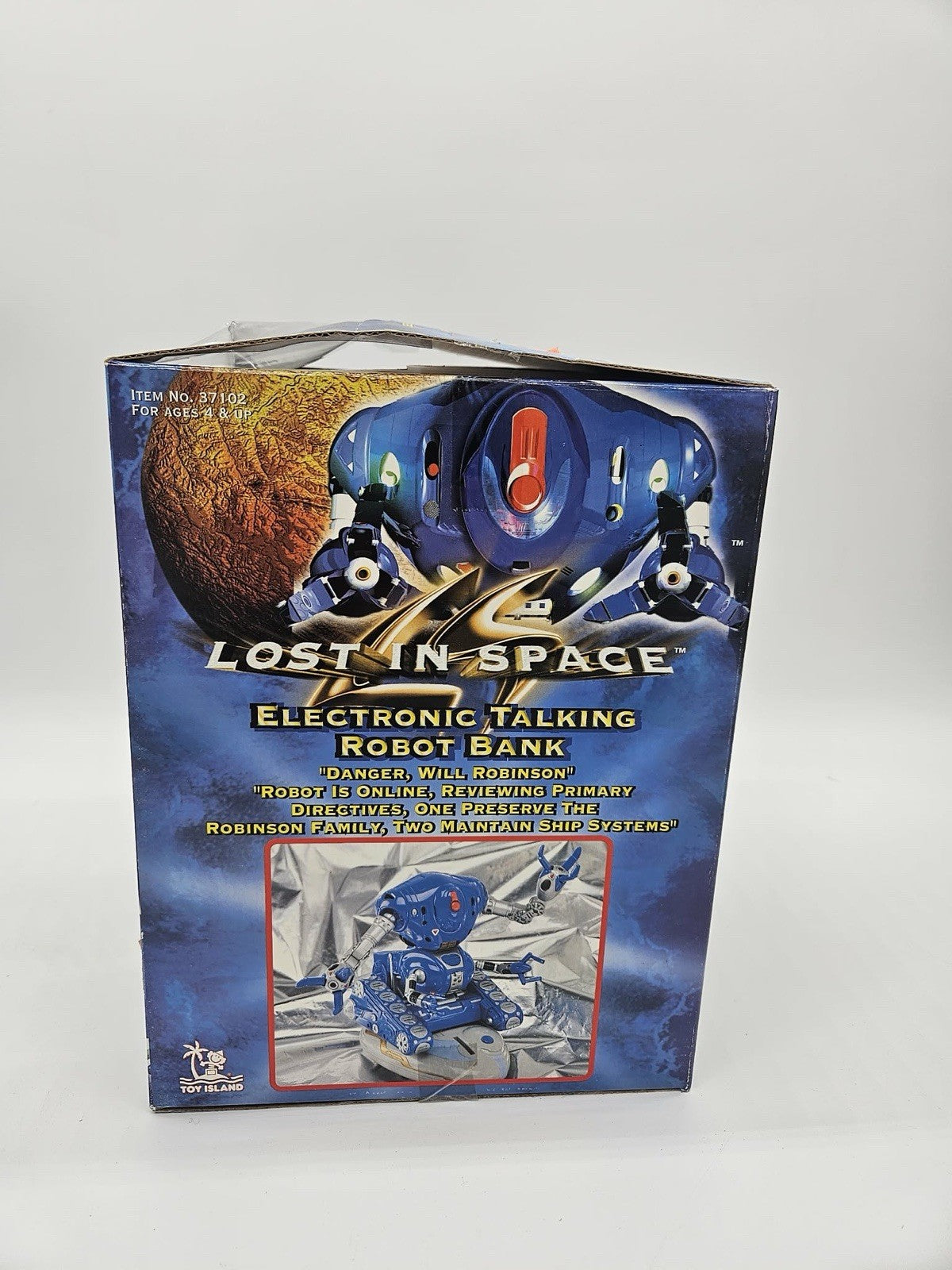 TOY ISLAND - LOST IN SPACE -  ELECTRONIC TALKING ROBOT BANK 1997 NOS