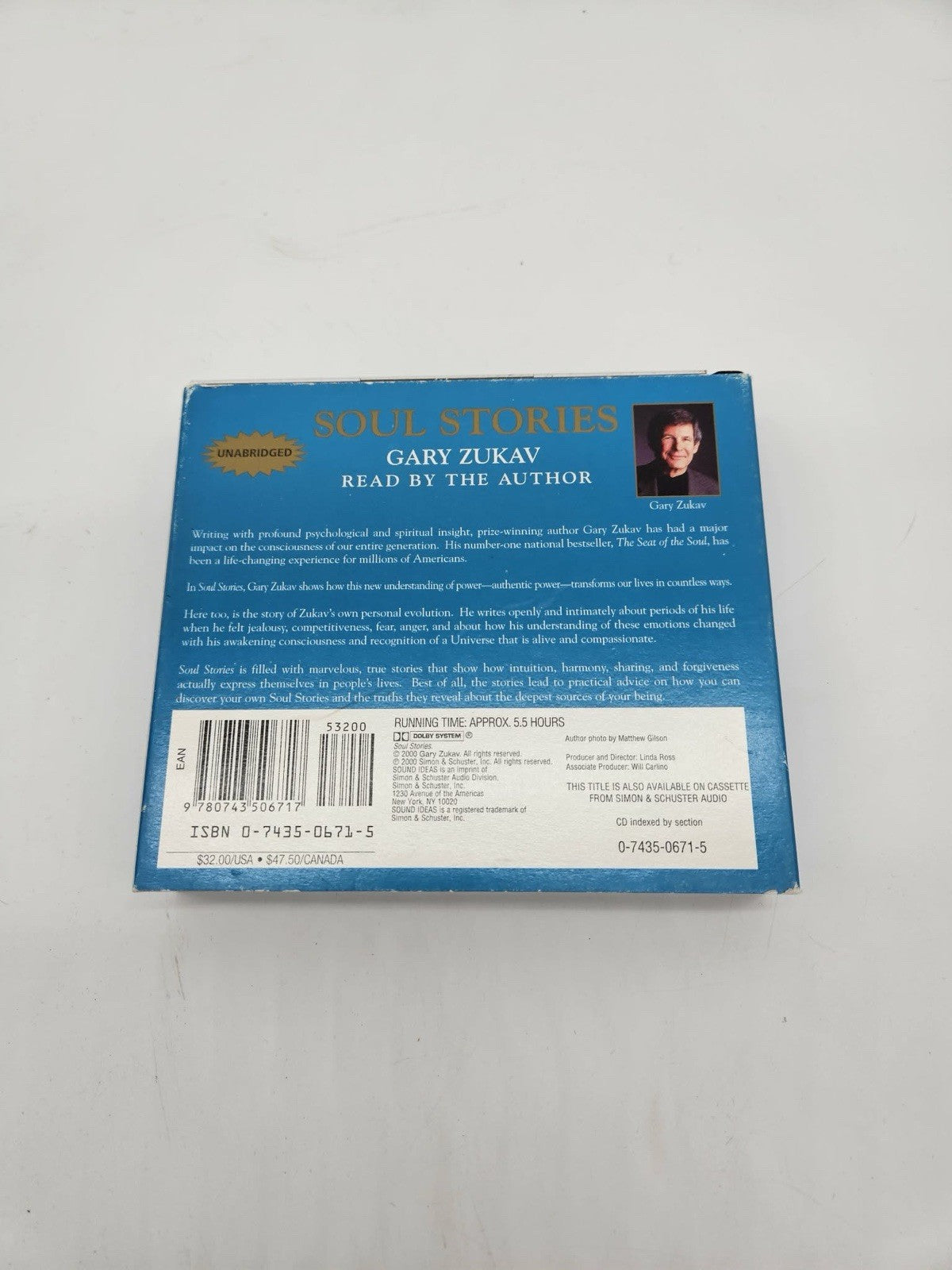 Soul Stories: By Gary Zukav Audiobook 6 CD Set Unabridged 2000