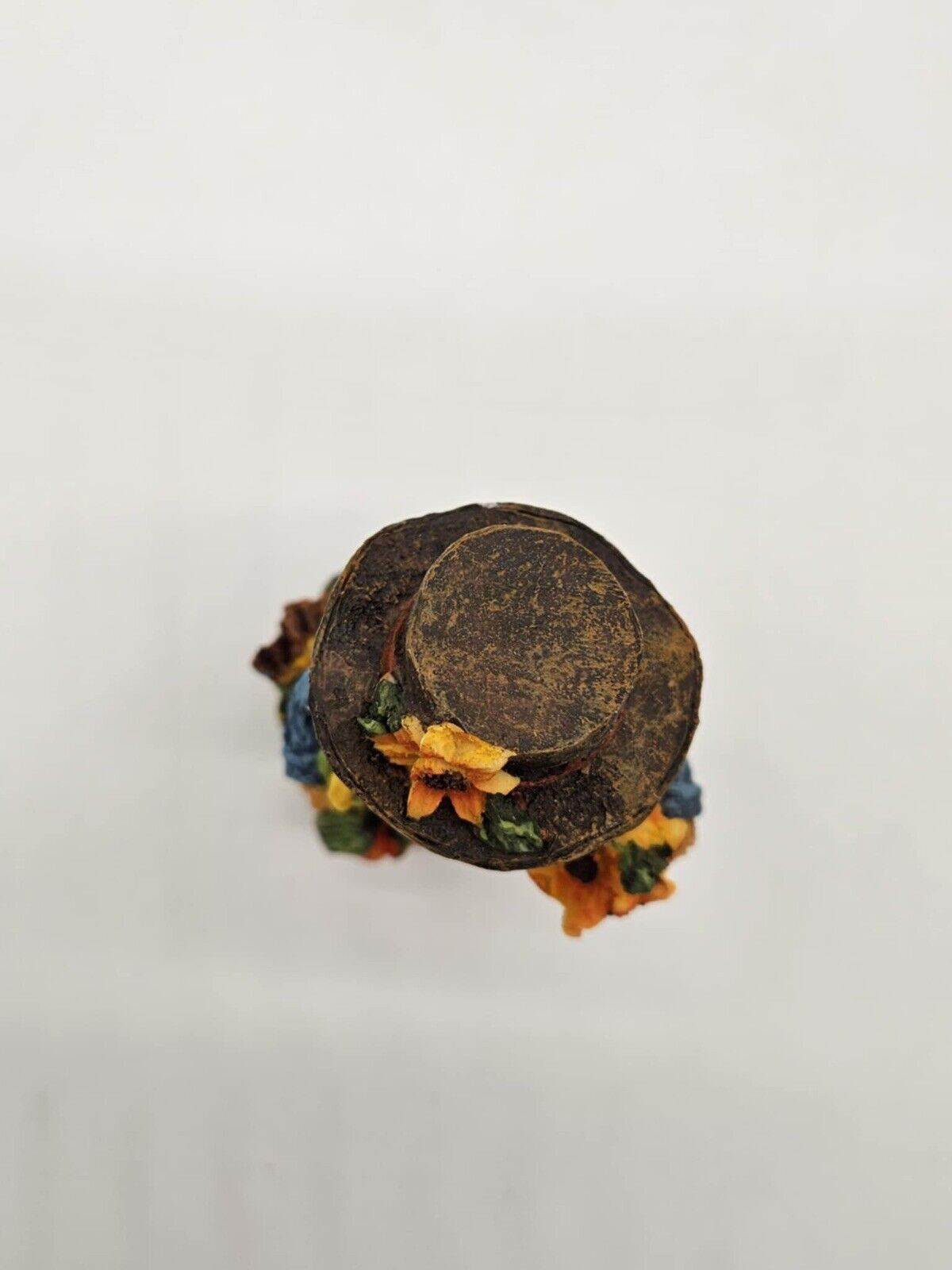 Sunflower Bear in a Brown Hat - Resin