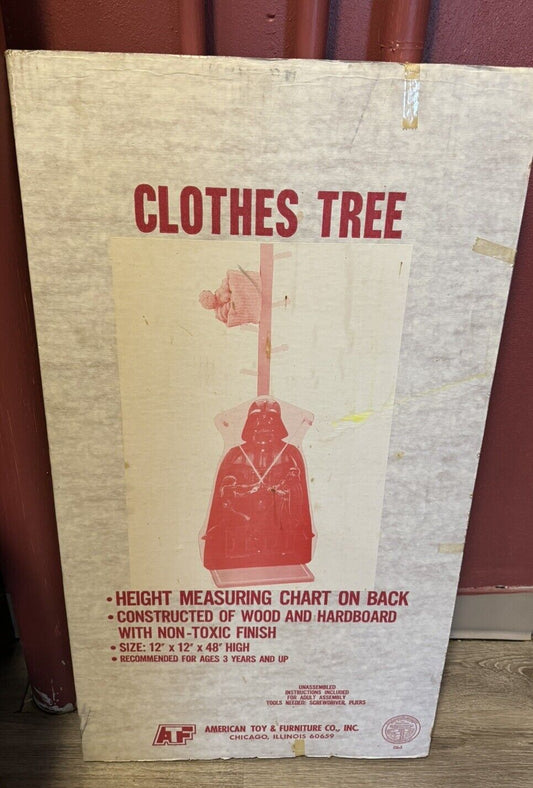 Original NIB 1980’s Darth Vader Clothes Tree ~ American Toy & Furniture Co