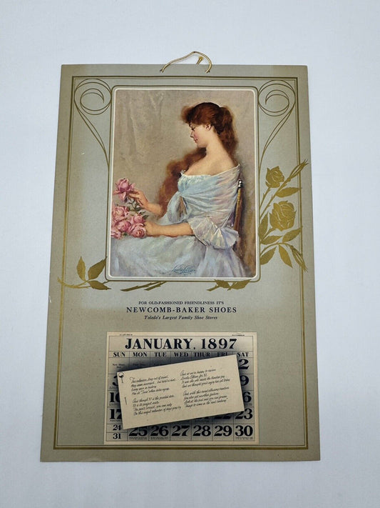 Antique Advertising Calendar, 1897 SURPLUS CITY U.S.A. Las Cruces, New Mexico MB