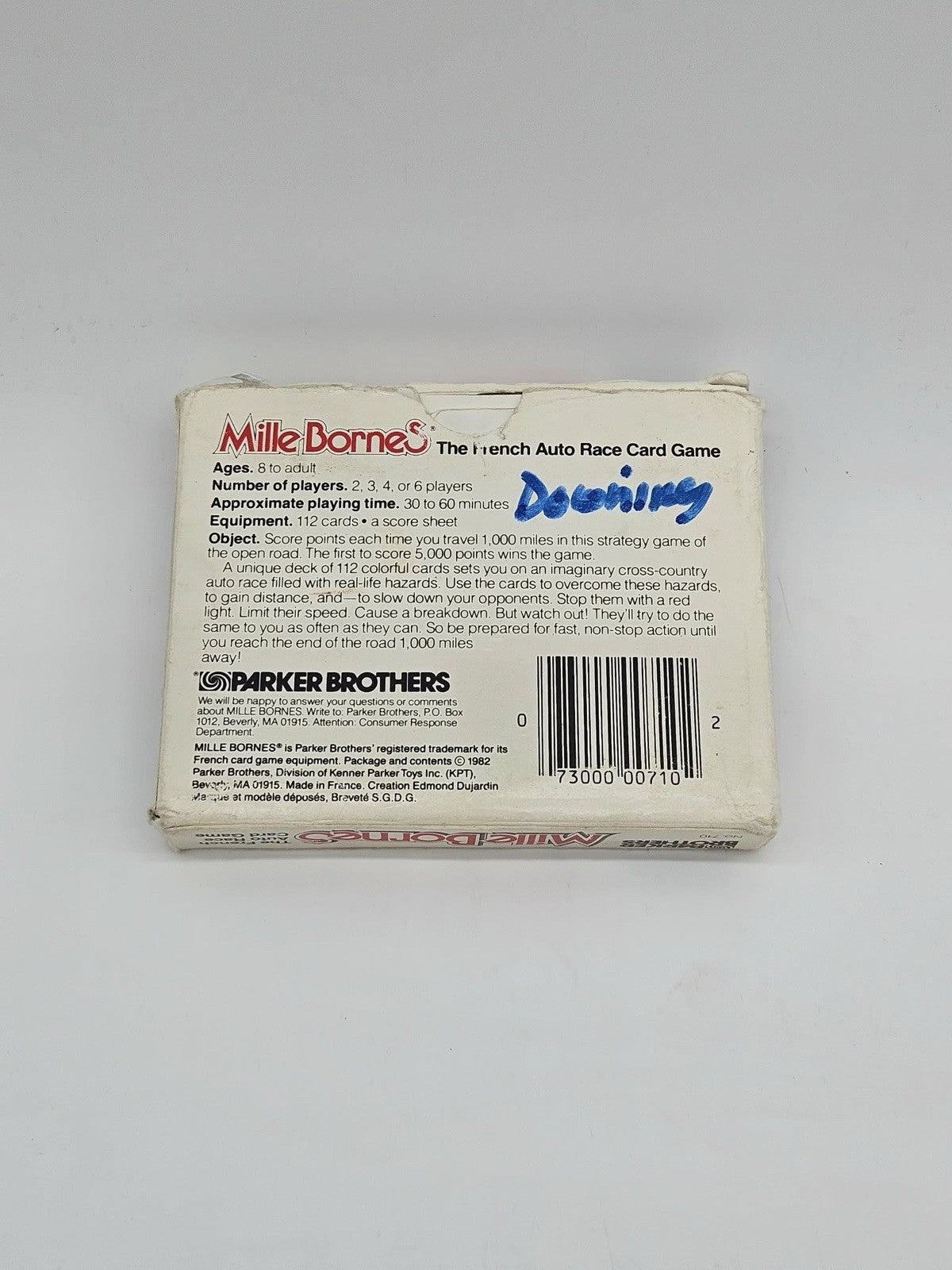Vintage Millie Bornes French Auto Race Card Game Parker Bros. 1982 Complete  EUC