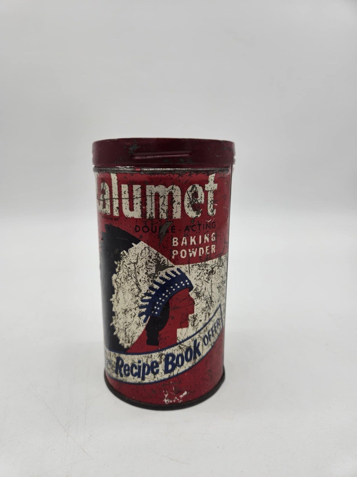 Vintage Calumet  Double-Acting Backing Powder Tin