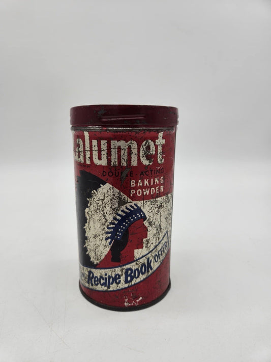 Vintage Calumet  Double-Acting Backing Powder Tin