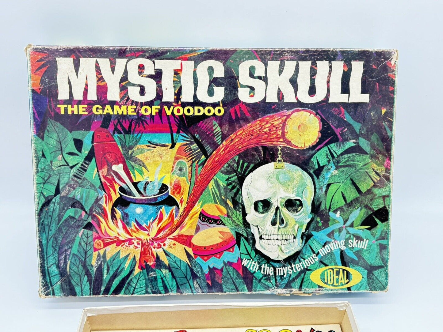 TWO Mystic Skull the Game of Voodoo Board Game, 1964, by Ideal No. 2517-1