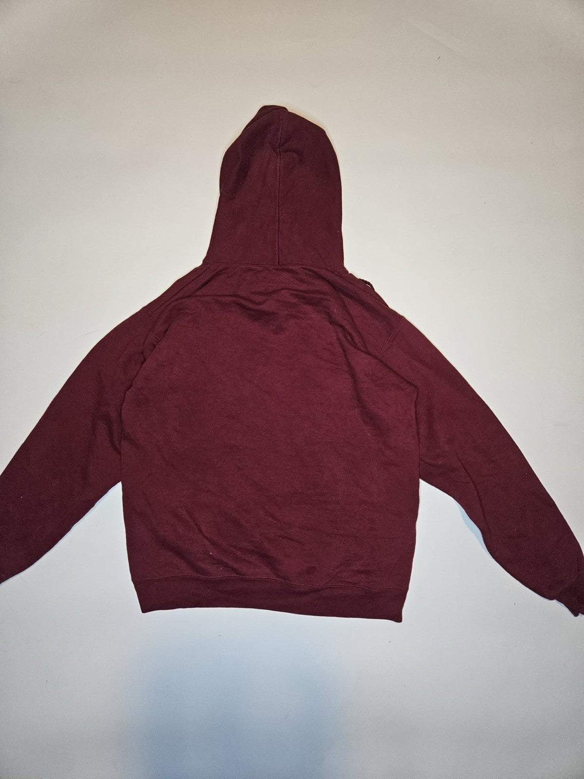 Hanes THE OFFICE Burgundy Hoodie “I Feel God in This Chili’s Tonight” Sz M