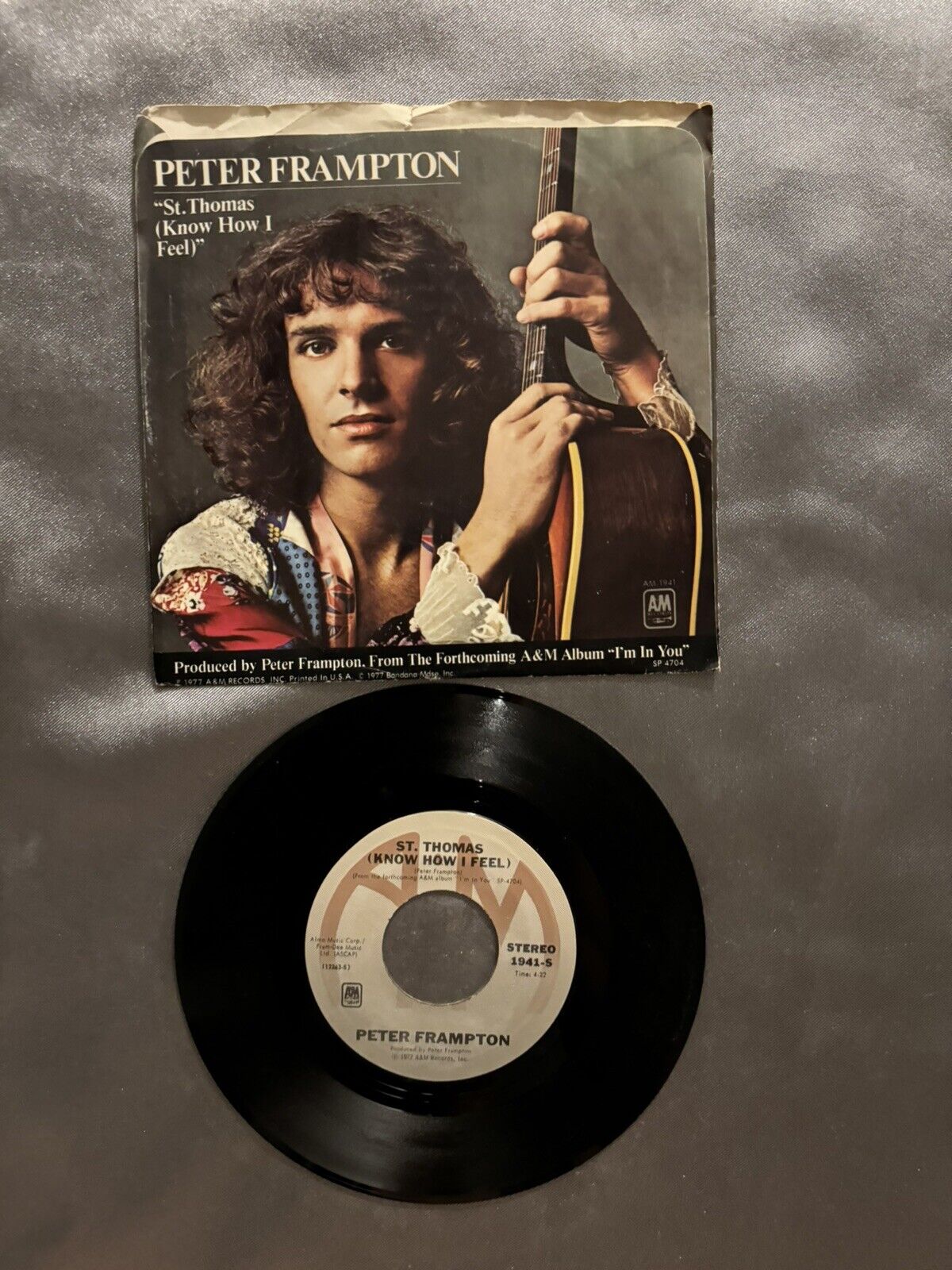 Peter Frampton "I'm In You" 45 Tested Vg Picture Sleeve Jukebox