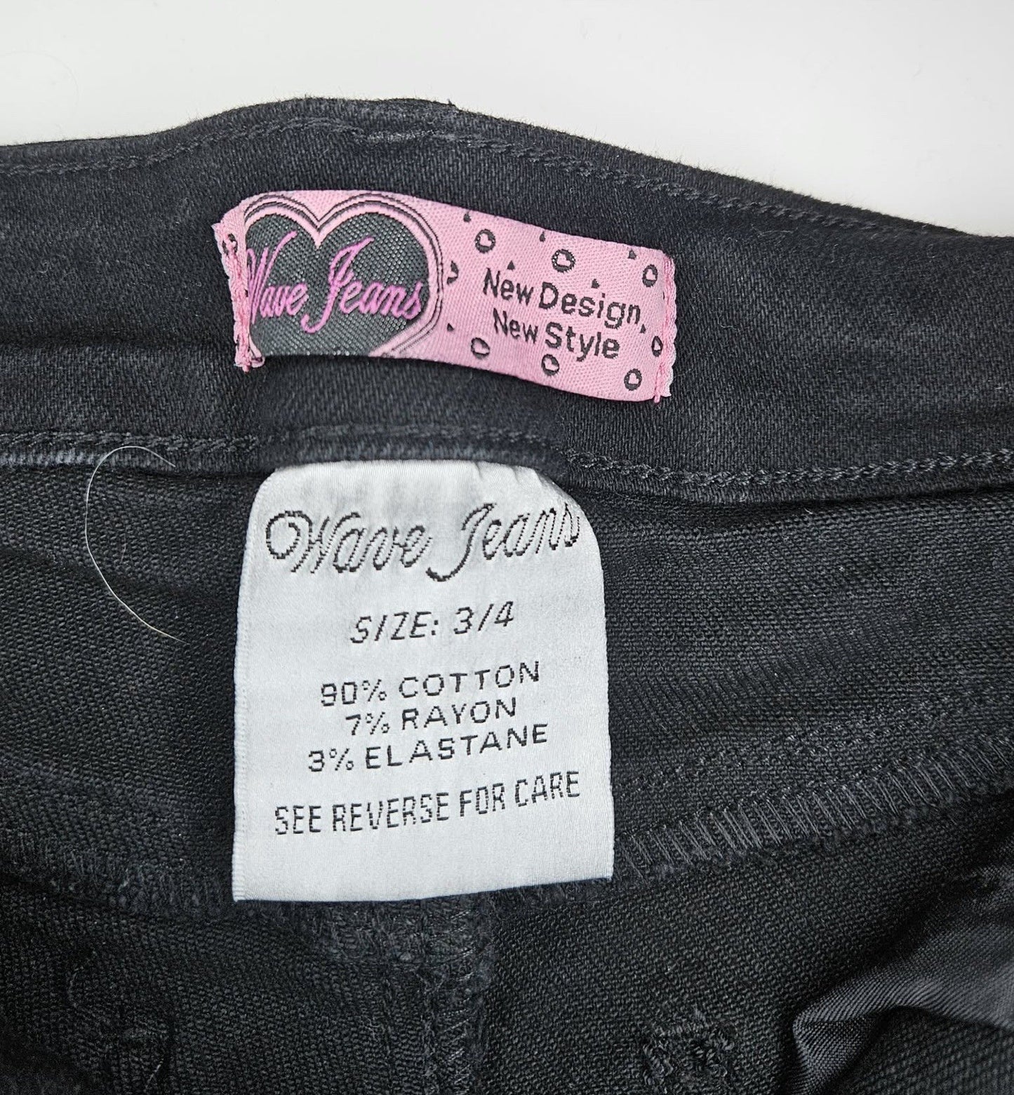Love Jeans Black High Rise Denim Shorts Size 3/4