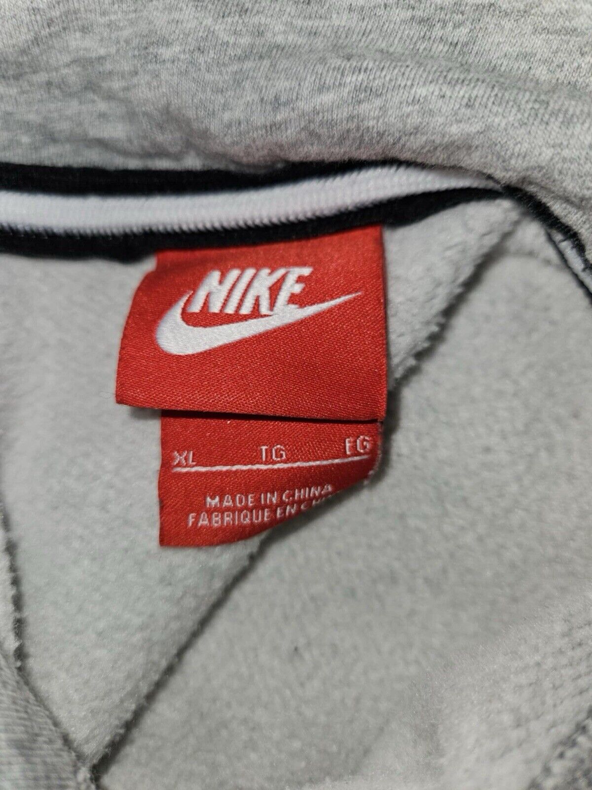 Vintage Nike Galaxy Hoodie Sweatshirt Sz L Grey