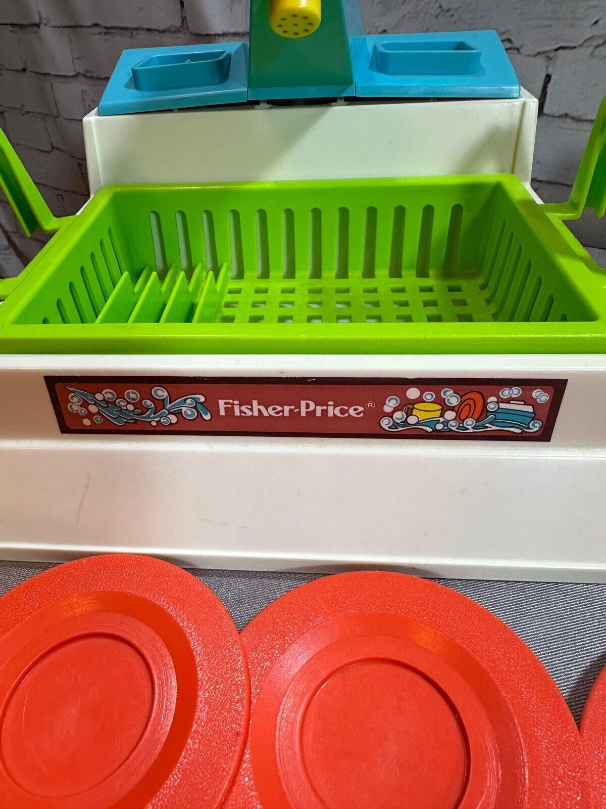 Vintage Fisher Price Fun With Food Magic Burner Stove & Sink Set
