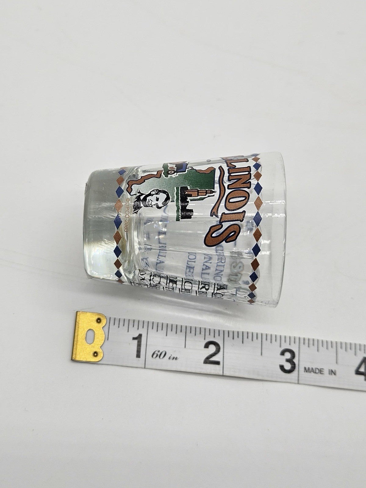 Illinois State Symbols Springfield Lincoln Souvenir Shot Glass