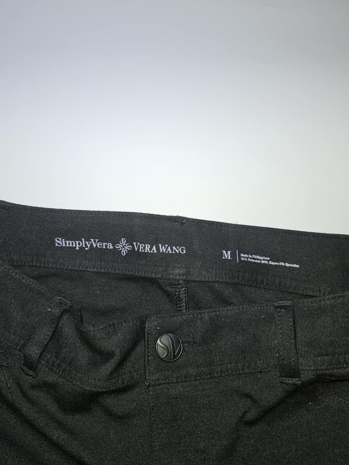 Simply Vera by Vera Wang Women's Boot cut Trouser Pant Stretch Black Sz 8