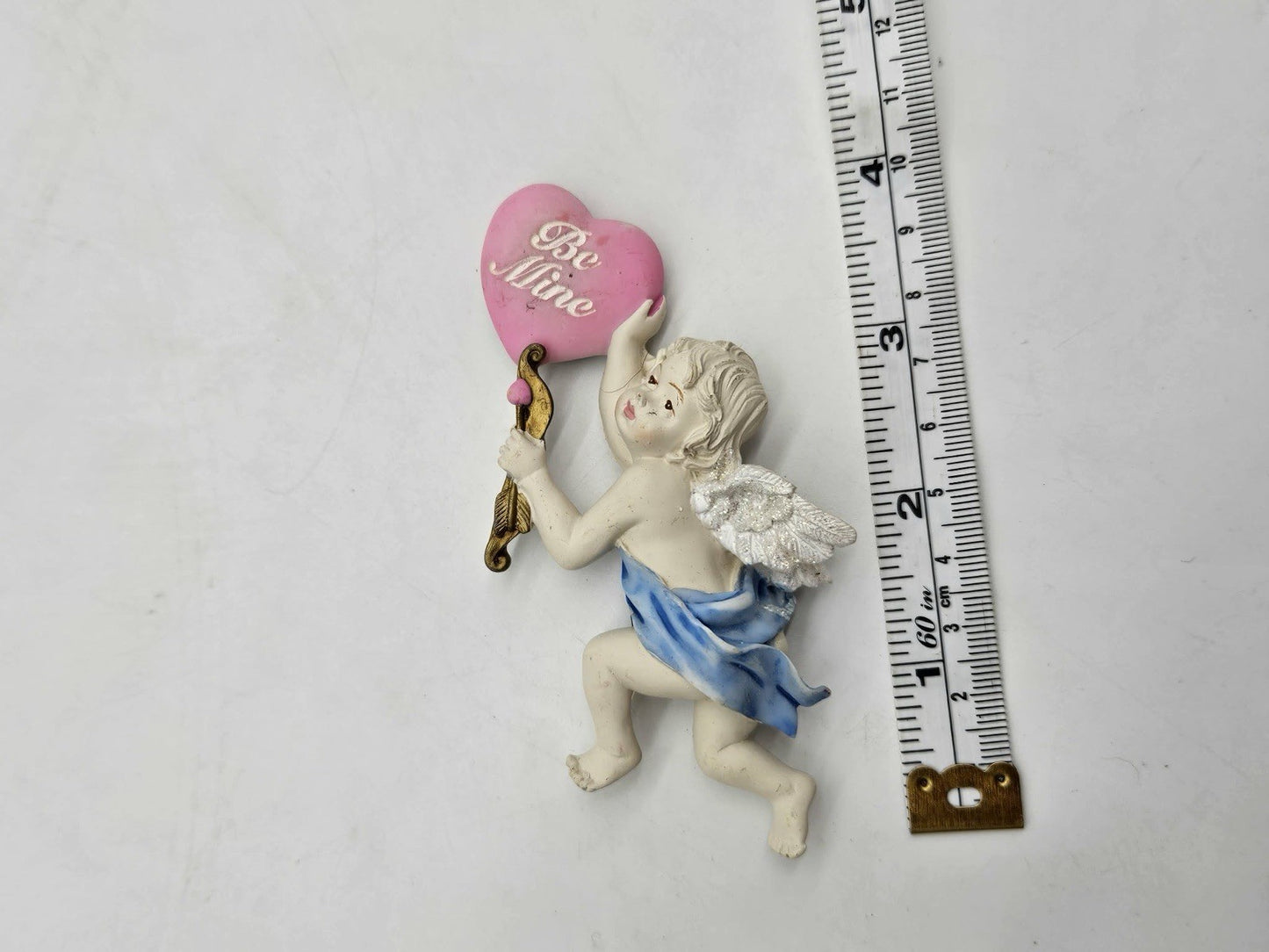 Vintage Roman Angel w/ Heart Valentines Magnet