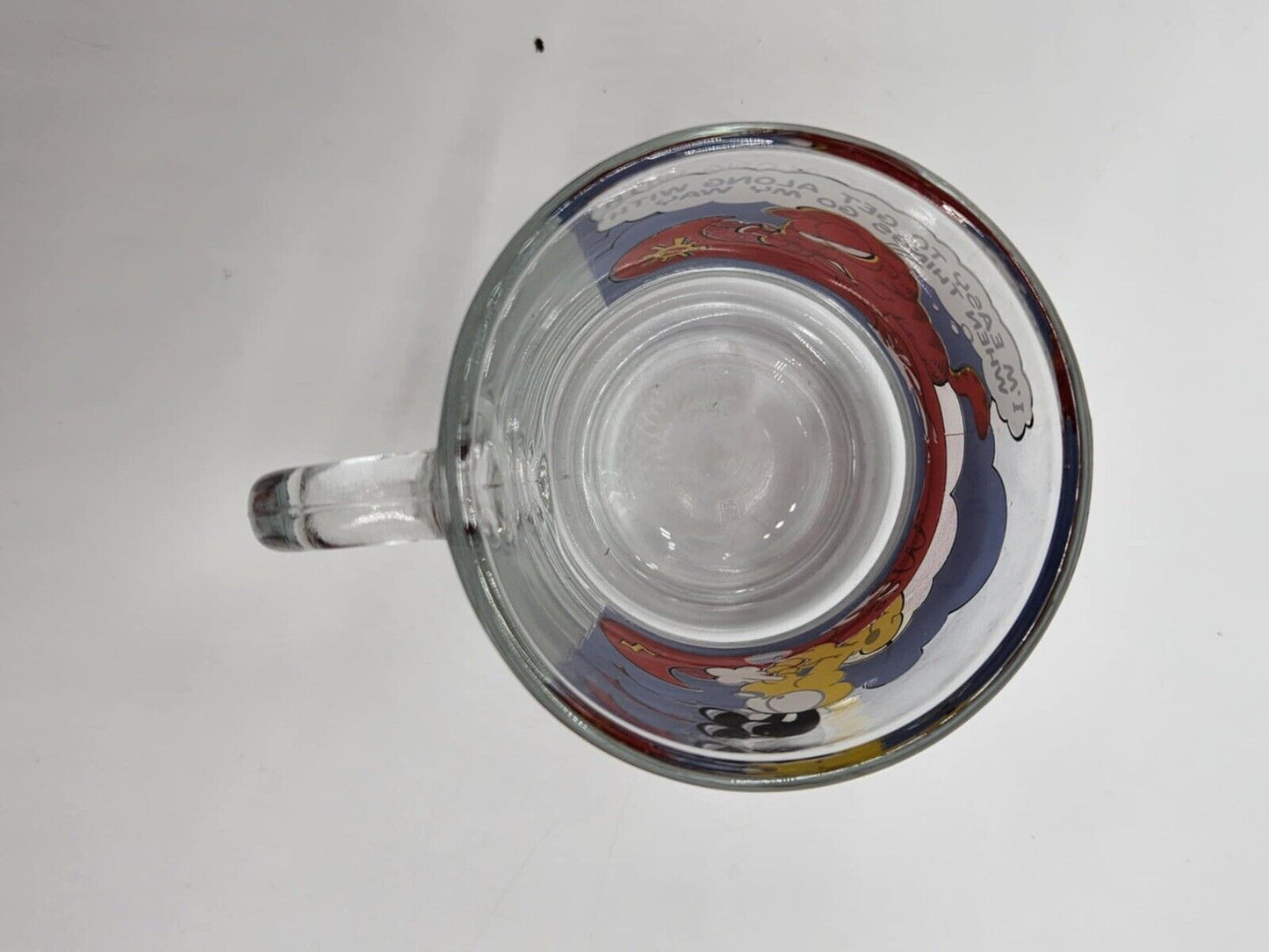 Set of 5 Vintage 1978 McDonald's Garfield Clear Comic Cups Mugs RARE