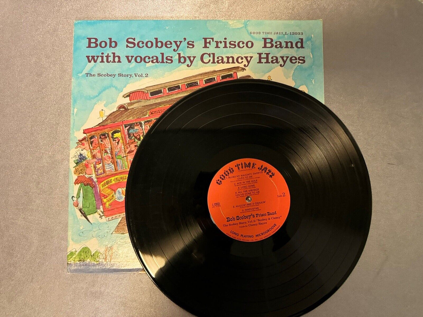 Bob Scobey's Frisco Band: The Scobey Story, Vol. 2 VINYL LP ALBUM 1959 GOOD TIME