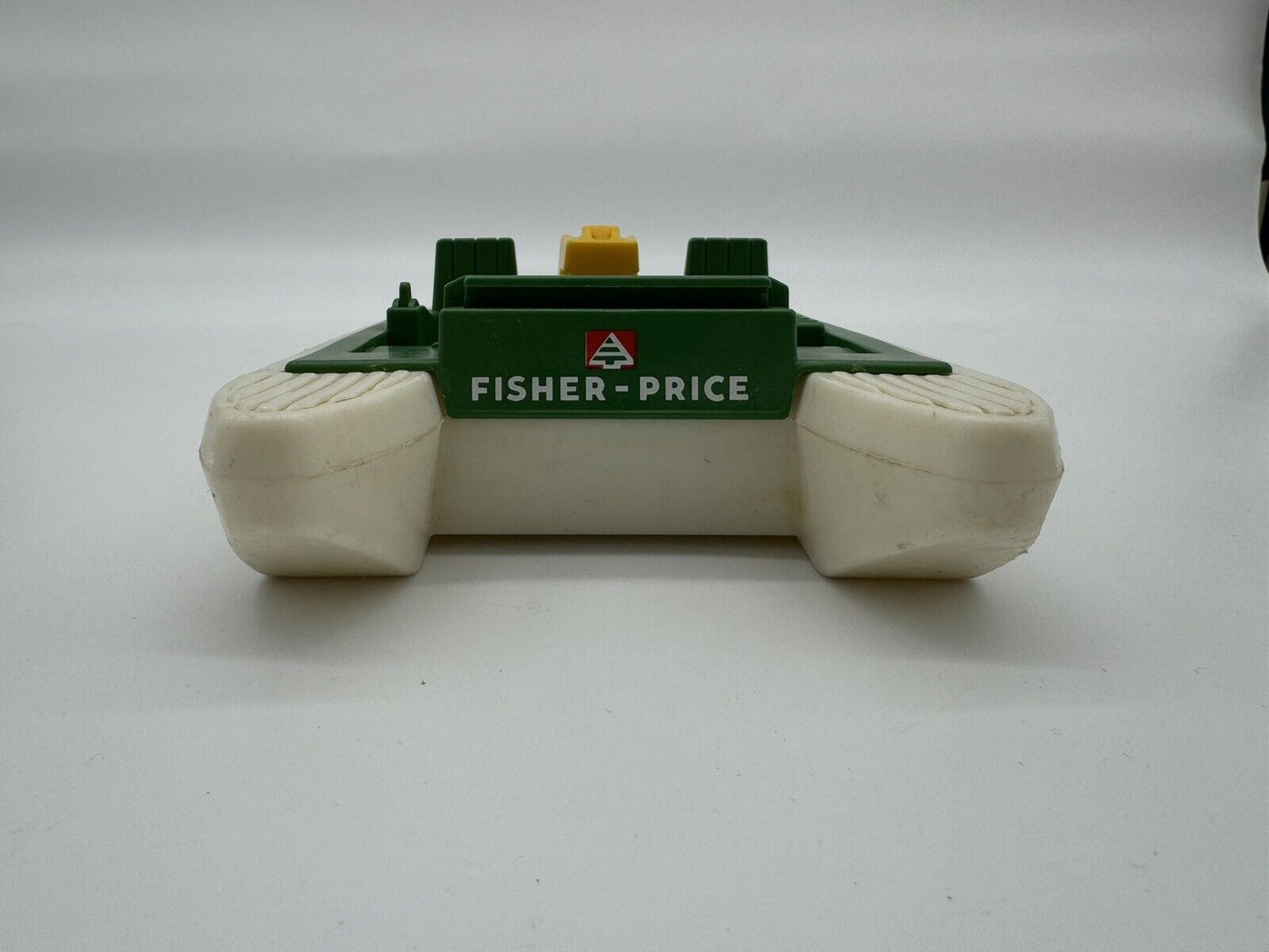 Fisher Price Adventure People Wilderness Pontoon Boat White Green Vintage 005