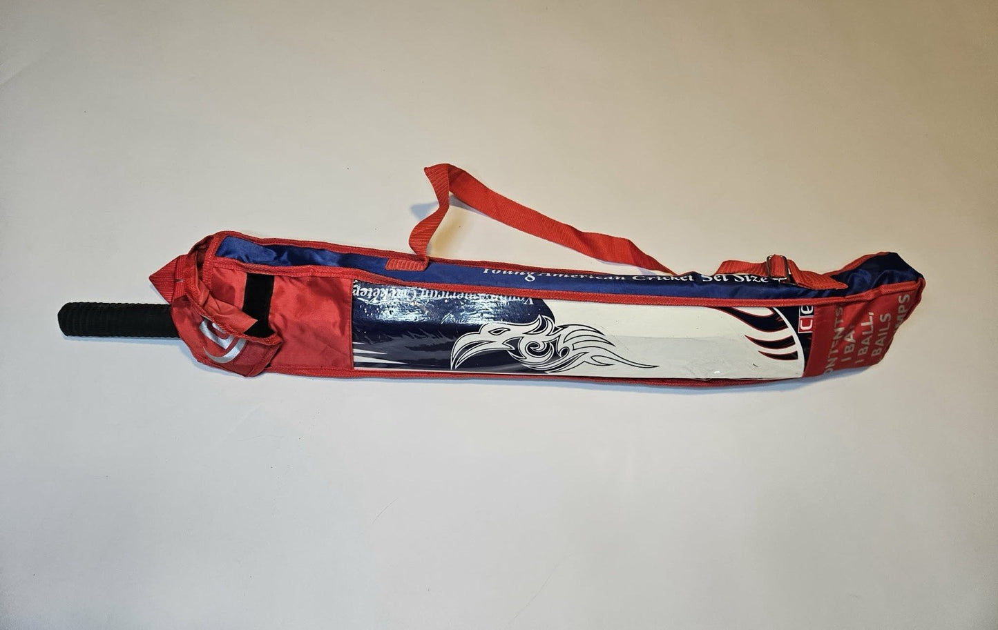 Junior Cricket Bat Set Wooden Gift Size 4, 6 Includes Stumps Balls Bat Case...