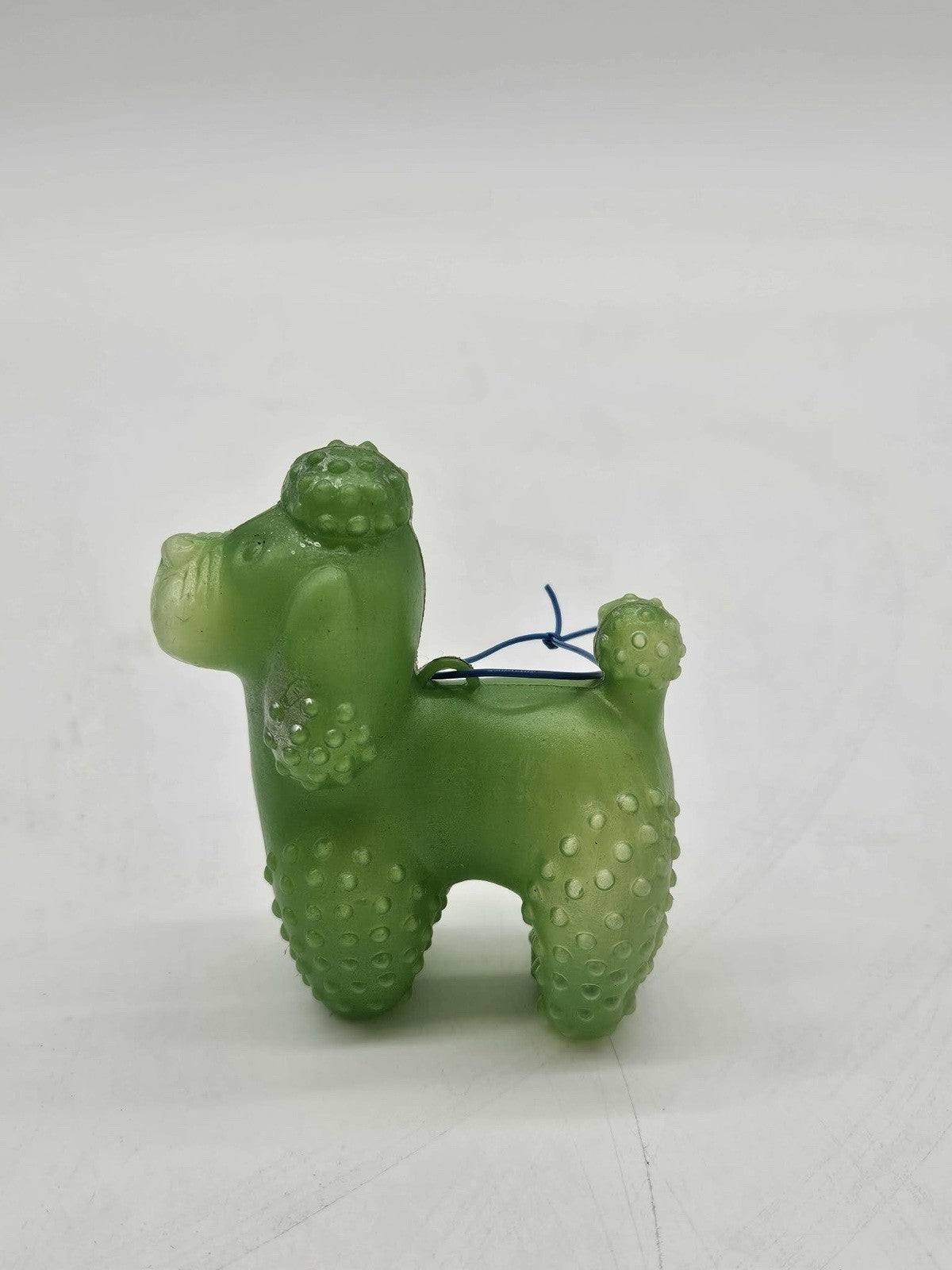 VGT CARNIVAL FAIR AMUSEMENT PARK TOY POODLE GREEN BLOW MOLD