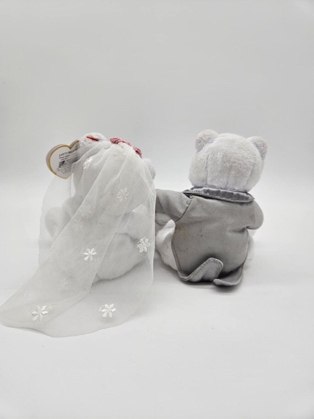 TY Original Beanie Babies Plush We Do Bride & Groom Wedding Beanie Bears Tag