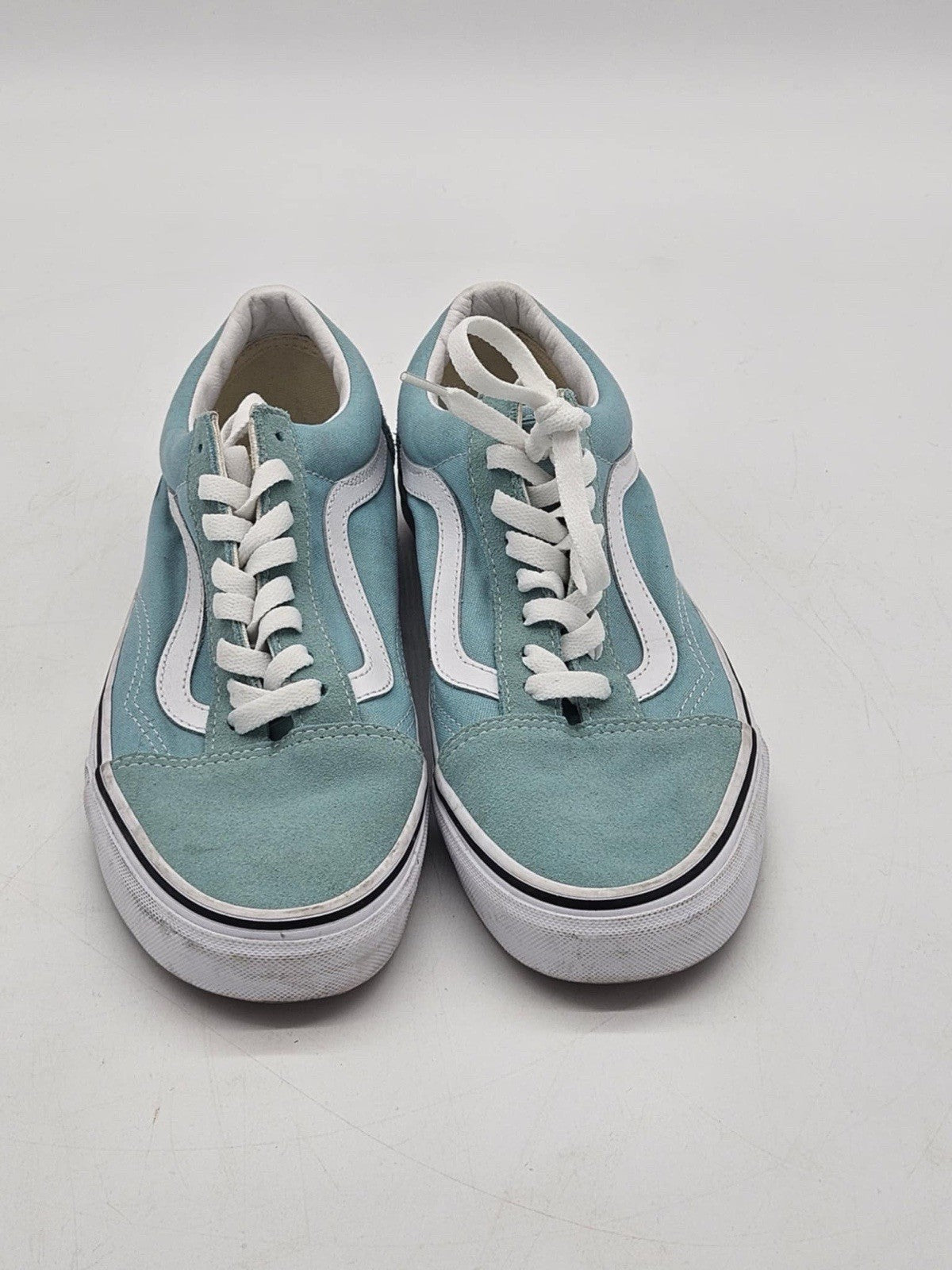 Vans Ward Shoes Men Size 9 Baby Blue & White skateboarding sneakers