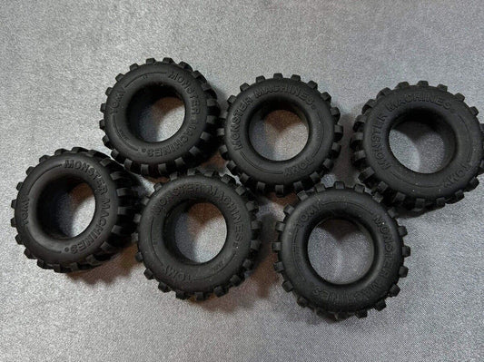 6 Vintage 1986 Monster Machine TOMY Truck Tires VTY 003