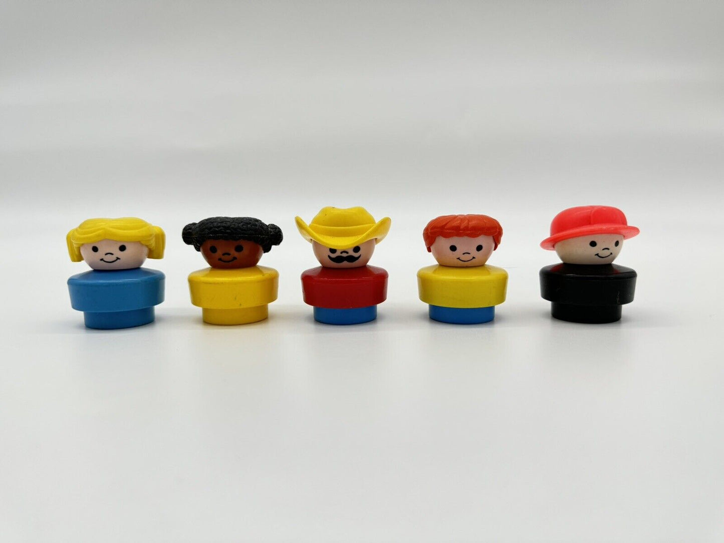 Vintage Fisher Price Little People Chunky People Lot Of 5 Figures 1990