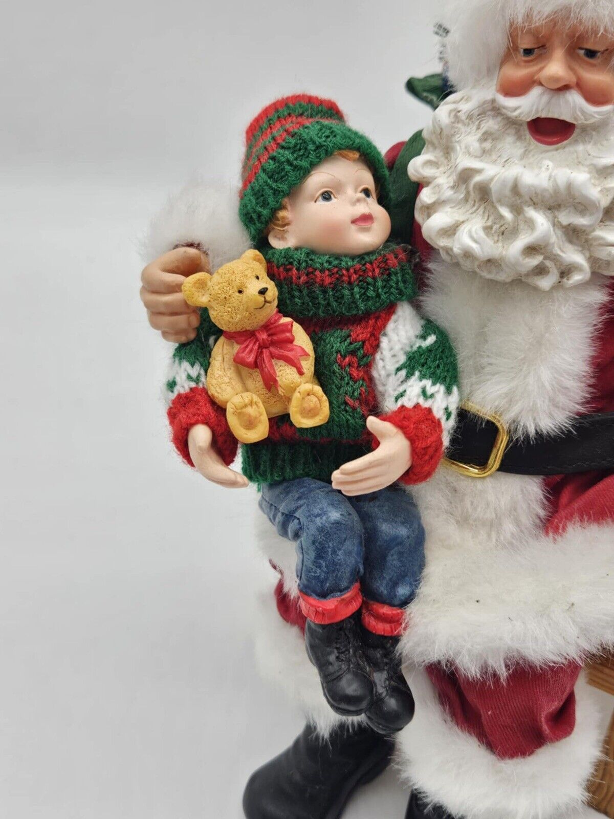 Kohl's St Nicholas Square Sitting Santa Figure Teddy Bear Christmas Decor 24"