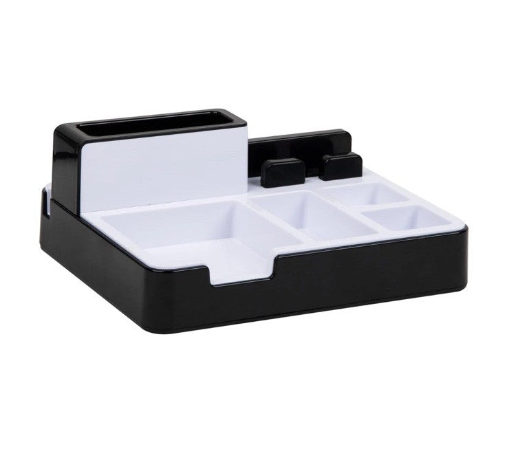 Desktop Organizer Charging Station, Accessory Storage, Workspace, Office, 8.5...