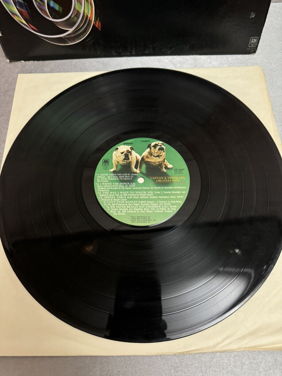 Vintage Captain & Tennille's Greatest Hits (1977) Vinyl LP