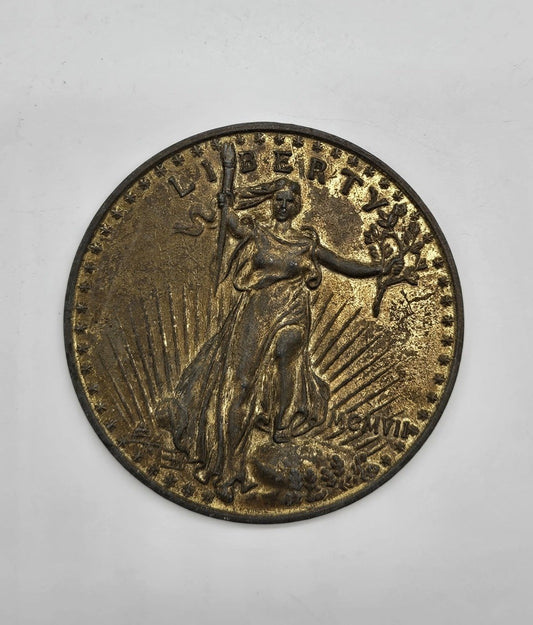 Oversized Saint-Gaudens Double Eagle Giant Fantasy Coin Medal