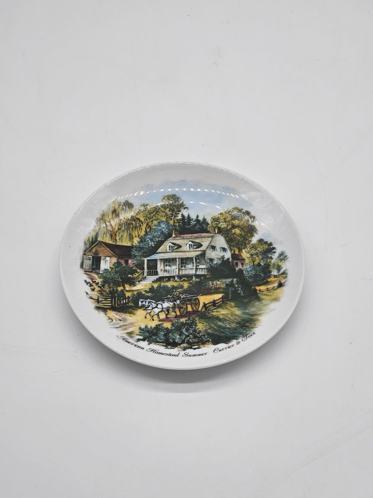 Vintage American Homestead Summer Currier & Ives Collector Plate