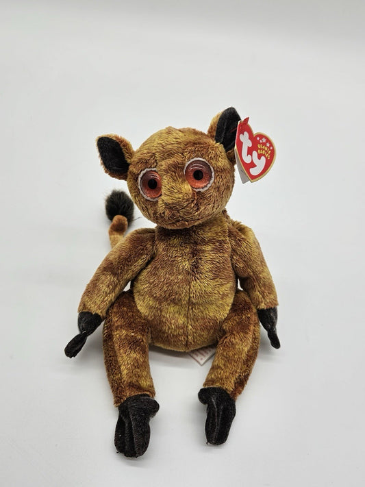 Ty Beanie Baby 💜 GIZMO The Lemur 8" Plush New MWMT's