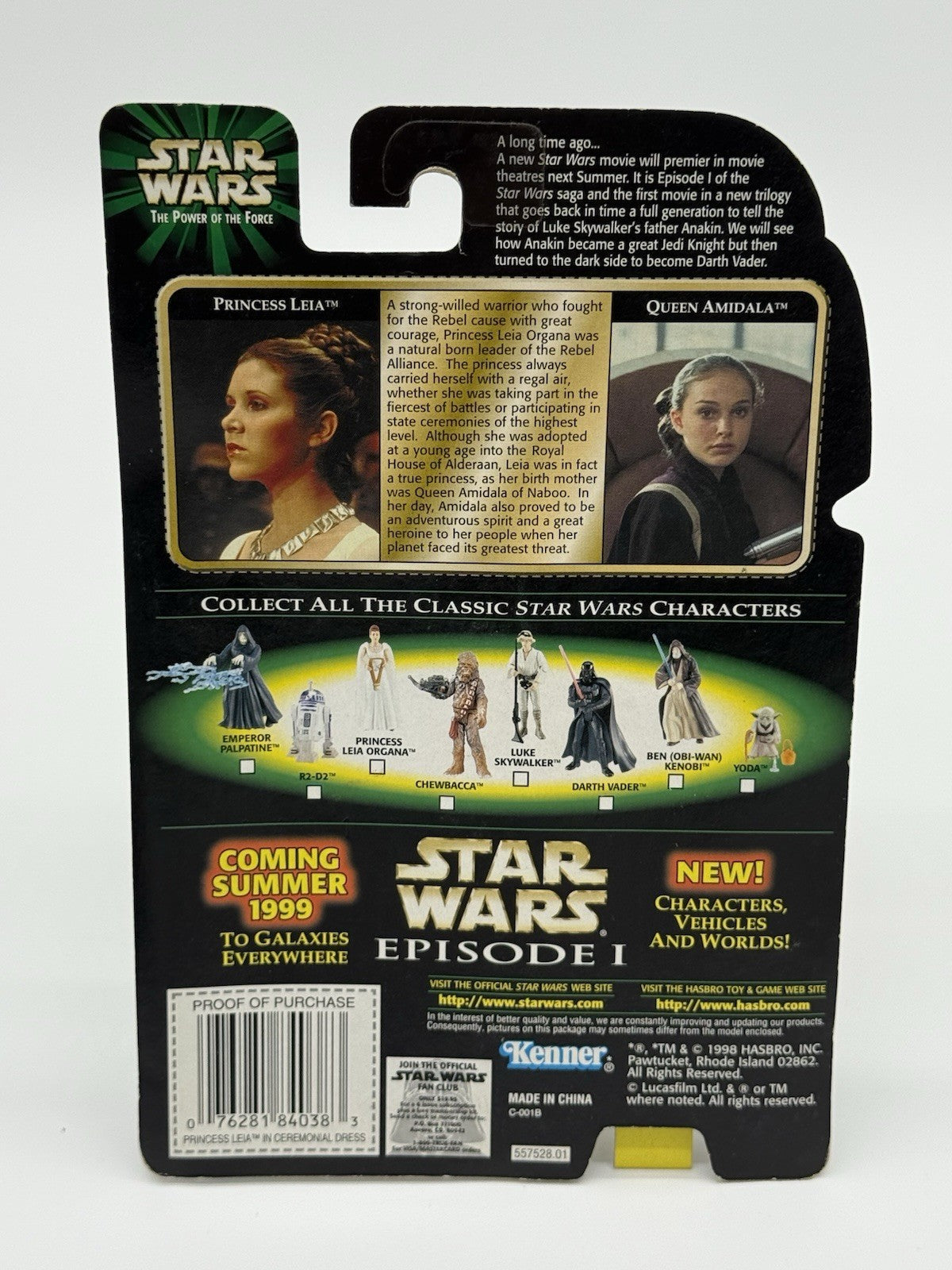Hasbro Star Wars The Power Of The Force Princess Leia #69680 Action Figure Toy